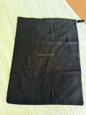 Giuseppe Zanotti Black Branded Drawstring Dust Bag